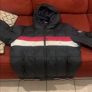 Tommy Hilfiger coat (black) inside Navy Blue